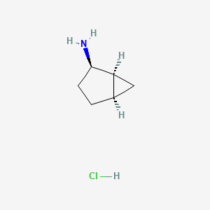 molecular formula C6H12ClN B13501206 rac-(1R,2S,5S)-bicyclo[3.1.0]hexan-2-amine hydrochloride 