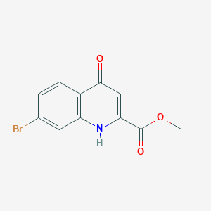 molecular formula C11H8BrNO3 B13501207 Methyl 7-bromo-4-hydroxyquinoline-2-carboxylate 