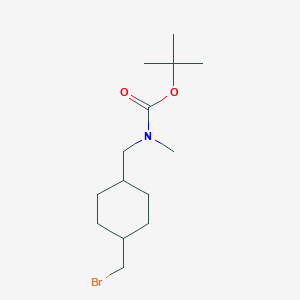 molecular formula C14H26BrNO2 B13501226 rac-tert-butyl N-methyl-N-{[(1r,4r)-4-(bromomethyl)cyclohexyl]methyl}carbamate, trans 