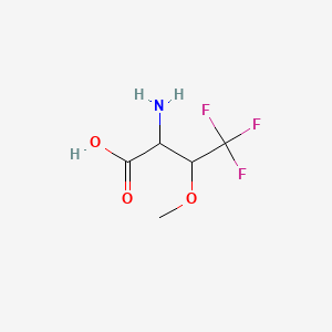 molecular formula C5H8F3NO3 B13501318 2-Amino-4,4,4-trifluoro-3-methoxybutanoic acid 