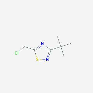 molecular formula C7H11ClN2S B13501333 3-Tert-butyl-5-(chloromethyl)-1,2,4-thiadiazole 