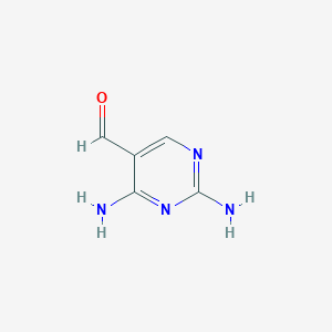 molecular formula C5H6N4O B135014 2,4-二氨基嘧啶-5-甲醛 CAS No. 20781-06-0