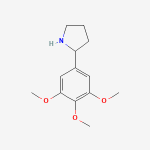 molecular formula C13H19NO3 B1350158 2-(3,4,5-三甲氧基苯基)吡咯烷 CAS No. 383127-12-6
