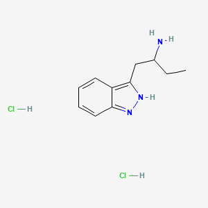 molecular formula C11H17Cl2N3 B13501620 1-(1H-indazol-3-yl)butan-2-amine dihydrochloride 