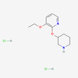 3-Ethoxy-2-(piperidin-3-yloxy)pyridine dihydrochloride