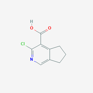 3-chloro-5H,6H,7H-cyclopenta[c]pyridine-4-carboxylic acid