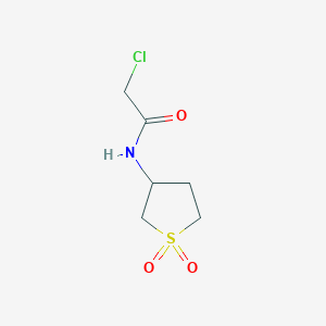 molecular formula C6H10ClNO3S B1350170 2-氯-N-(1,1-二氧代硫代烷-3-基)乙酰胺 CAS No. 5612-41-9