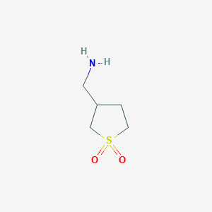 molecular formula C5H11NO2S B1350171 3-(Aminomethyl)tetrahydrothiophene 1,1-dioxide CAS No. 45697-13-0