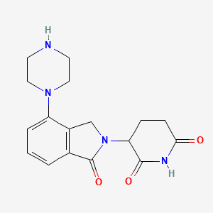 3-[1,3-Dihydro-1-oxo-4-(1-piperazinyl)-2H-isoindol-2-yl]-2,6-piperidinedione