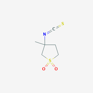 molecular formula C6H9NO2S2 B1350172 3-Isothiocyanato-3-methyltetrahydrothiophene 1,1-dioxide 