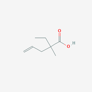 molecular formula C8H14O2 B13501722 2-Ethyl-2-methylpent-4-enoic acid 