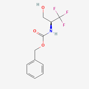 molecular formula C11H12F3NO3 B13501745 Benzyl (S)-(1,1,1-trifluoro-3-hydroxypropan-2-yl)carbamate 