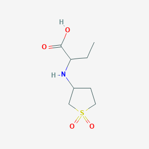 B1350175 2-[(1,1-Dioxothiolan-3-yl)amino]butanoic acid CAS No. 51070-57-6