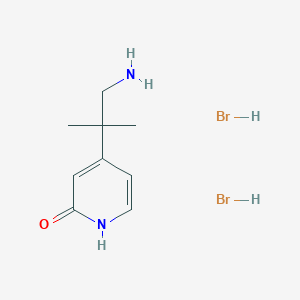 4-(1-Amino-2-methylpropan-2-yl)-1,2-dihydropyridin-2-one dihydrobromide