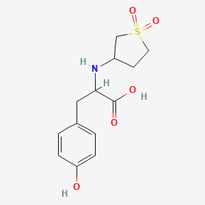 molecular formula C13H17NO5S B1350177 2-(1,1-二氧代-四氢噻吩-3-基氨基)-3-(4-羟基-苯基)-丙酸 CAS No. 415919-39-0