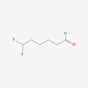 molecular formula C6H10F2O B13501785 6,6-Difluorohexanal 