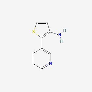 molecular formula C9H8N2S B13501792 2-(Pyridin-3-yl)thiophen-3-amine 