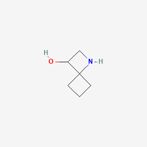 molecular formula C6H11NO B13501802 1-Azaspiro[3.3]heptan-3-ol 