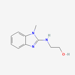 molecular formula C10H13N3O B1350186 2-(1-甲基-1H-苯并咪唑-2-基氨基)-乙醇 CAS No. 57262-39-2