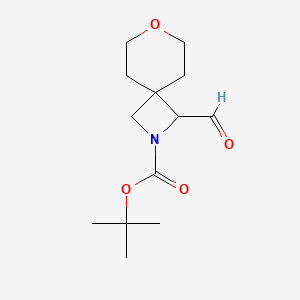 molecular formula C13H21NO4 B13501869 Tert-butyl 1-formyl-7-oxa-2-azaspiro[3.5]nonane-2-carboxylate 