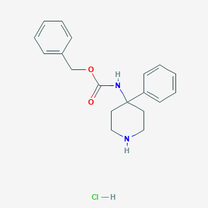 benzyl N-(4-phenylpiperidin-4-yl)carbamate hydrochloride