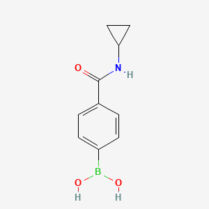 molecular formula C10H12BNO3 B1350193 [4-(环丙基氨甲酰)苯基]硼酸 CAS No. 515140-26-8