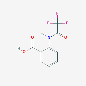 molecular formula C10H8F3NO3 B13501946 2-(2,2,2-Trifluoro-n-methylacetamido)benzoic acid 