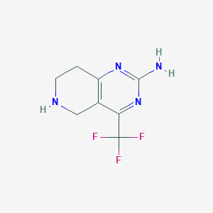 2-Amino-5,6,7,8-tetrahydro-4-(trifluoromethyl)pyrido-[4,3-D]-pyrimidine