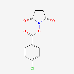 B1350201 2,5-Pyrrolidinedione, 1-[(4-chlorobenzoyl)oxy]- CAS No. 68388-09-0