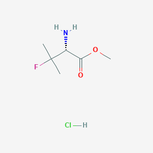 rel-methyl(2R)-2-amino-3-fluoro-3-methylbutanoatehydrochloride