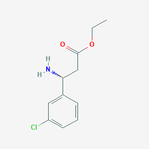 ethyl (3R)-3-amino-3-(3-chlorophenyl)propanoate