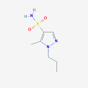 molecular formula C7H13N3O2S B13502255 5-Methyl-1-propyl-1h-pyrazole-4-sulfonamide 