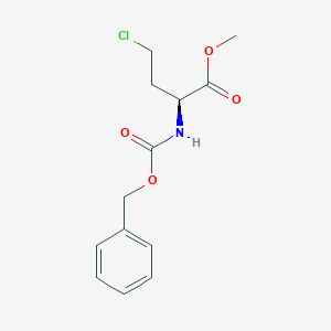 molecular formula C13H16ClNO4 B13502266 methyl (2S)-2-{[(benzyloxy)carbonyl]amino}-4-chlorobutanoate 