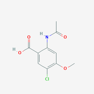 2-Acetamido-5-chloro-4-methoxybenzoic acid