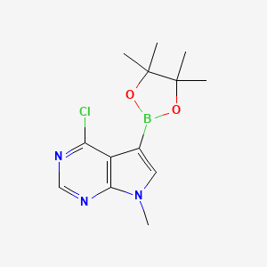 4-chloro-7-methyl-5-(4,4,5,5-tetramethyl-1,3,2-dioxaborolan-2-yl)-7H-pyrrolo[2,3-d]pyrimidine