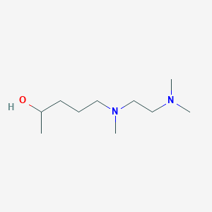 molecular formula C10H24N2O B13502343 5-{[2-(Dimethylamino)ethyl](methyl)amino}pentan-2-ol 