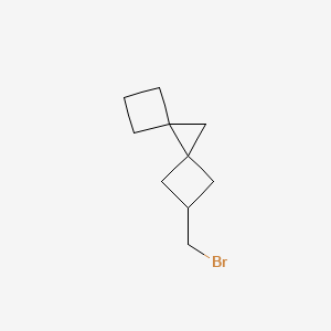 molecular formula C10H15Br B13502344 2-(bromomethyl)dispiro[3.0.3^{5}.1^{4}]nonane,Mixtureofdiastereomers 