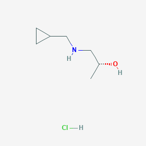 molecular formula C7H16ClNO B13502346 (2r)-1-[(Cyclopropylmethyl)amino]propan-2-ol hydrochloride 