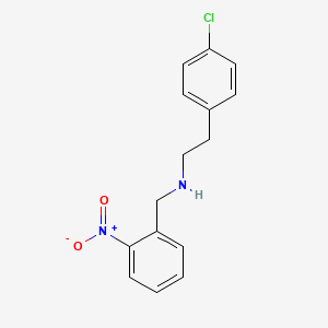 B1350238 2-(4-chlorophenyl)-N-(2-nitrobenzyl)ethanamine CAS No. 418780-23-1