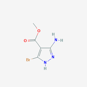 molecular formula C5H6BrN3O2 B13502420 Methyl 5-Amino-3-bromo-1H-pyrazole-4-carboxylate 