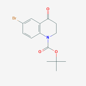 molecular formula C14H16BrNO3 B13502461 Tert-butyl 6-bromo-4-oxo-2,3-dihydroquinoline-1-carboxylate 