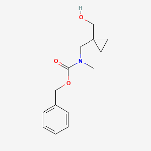 molecular formula C14H19NO3 B13502481 Benzyl ((1-(hydroxymethyl)cyclopropyl)methyl)(methyl)carbamate 