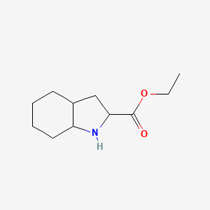 molecular formula C11H19NO2 B13502530 Ethyl octahydro-1h-indole-2-carboxylate CAS No. 79799-08-9