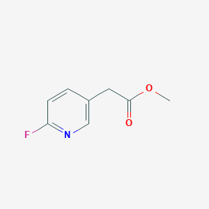 molecular formula C8H8FNO2 B13502549 Methyl2-(6-fluoropyridin-3-yl)acetate 