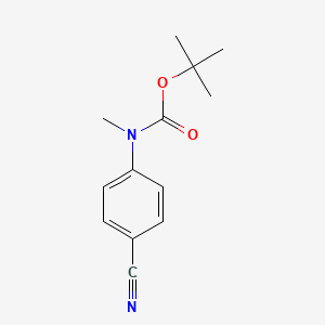 molecular formula C13H16N2O2 B13502598 tert-butyl N-(4-cyanophenyl)-N-methylcarbamate 