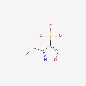 molecular formula C5H6FNO3S B13502604 3-Ethyl-1,2-oxazole-4-sulfonyl fluoride 