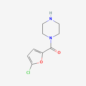 molecular formula C9H11ClN2O2 B13502606 (5-Chlorofuran-2-yl)(piperazin-1-yl)methanone 