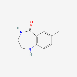 molecular formula C10H12N2O B13502633 7-methyl-2,3,4,5-tetrahydro-1H-1,4-benzodiazepin-5-one 