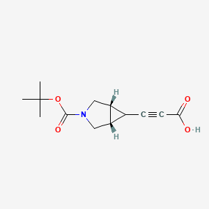 3-[(1R,5S)-3-[(2-methylpropan-2-yl)oxycarbonyl]-3-azabicyclo[3.1.0]hexan-6-yl]prop-2-ynoic acid