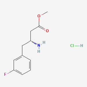 methyl (3R)-3-amino-4-(3-fluorophenyl)butanoate hydrochloride